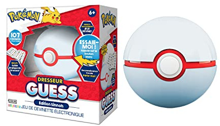 Pokémon Bandai Trainer Guess Sinnoh – Elektronisches Spiel in Form eines Pokéballs – interaktives Spiel ohne Bildschirm, Spracherkennung über die Welt der französischen Sprecher – ZZ22124