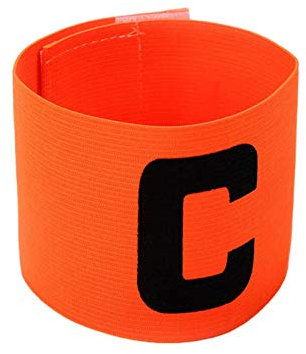Fußball-Kapitänsarmbänder, verstellbar, Fußball-C-Logo, Aufzieh-Typ, Armband für Erwachsene und Jugendliche, Kapitänsband, Fußball, Senior, Junior, Kapitäns-Armband für Fußball, Hockey, Rugby, Netball