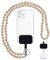 Nedimoo Universal Holzperlen Handykette, Kette, Schlüsselband, Necklace, das Handyband zum Umhängen ist kompatibel mit jedem Handy wie Apple iPhone, Samsung, Xiaomi (Ohne Hülle) (Natur)