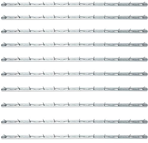 SUPERFINDINGS 1pieza 400x11.4mm Tiras Tachuelas Metal Estante Sofá Colmillos Barra Hierro Clavos Accesorios Sofá Galvanizado Plateado Suministros Tapicería Tela Muebles Sofá Silla Y Sofá