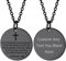 Supcare Hundemarke mit Gravur Herren Dog Tag Halskette Schwarz Kruzifix Kette Militär Kette Anhänger Edelstahl Erkennungsmarke Religious Cross Necklace Catholic Modeschmuck für Karneval Dating