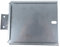 Ama Portatarga con Cerniera in Acciaio Inox – Dimensioni 165x165 mm per Rimorchi Agricoli e Macchine Operatrici Trainate, Made in Italy