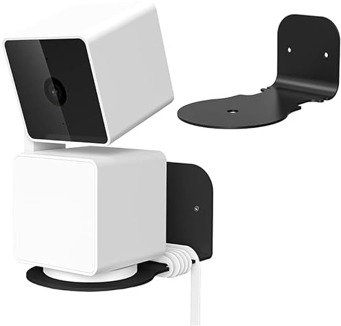 Für WYZE Cam Pan v3 Indoor/Outdoor Schutzhülle Wandhalterung,Drehbar um 360 Grad Zwei Installations modi,Kamera an Wänden oder Decken,bietet eine breitere Perspektive (Schwarz) 1PCS