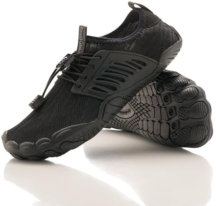 Freiluftkind Das Original – Tokai rutschfeste Barfußschuhe (Schwarz/Größe EU 37) – Tokai der perfekte Barfußschuh für Dein Abenteuer – Barfusslaufschuhe Barfuss Schuhe Barefoot Shoes