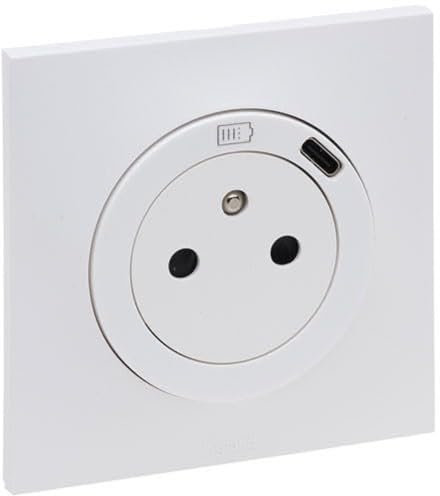 Prise blindée RJ45 Cat.6 STP Dooxie Legrand - Noir mat