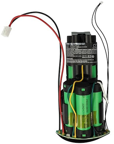 vhbw Akku kompatibel mit Philips PowerPro Aqua FC6404/01, FC6405/01, FC6404/01WEU Staubsauger Grün Schwarz (3000mAh, 18V, Li-Ion)