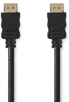 Nedis High Speed HDMI ™ Kabel mit Ethernet | HDMI™ Stecker | HDMI™ Stecker | 4K@30Hz | ARC | 10.2 Gbps | 1.50 m | Rund | PVC | Schwarz | Label