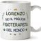Mugffins Tazza Personalizzata in ceramica per FISIOTERAPISTA uomo 11 oz / 350 ml - In italiano - Migliore del Mondo - Idea regalo per compleanno, anniversario, natale, laurea