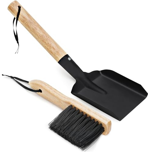 MYFIREPLACEDIRECT Ash Shovel & Hearth Brush Set - Fireplace Tools Set