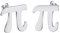 Hohle Pi Symbol geformte Ohrring Pi Ohrstecker für Frauen Männer Hohl Mathematik Schmuck Geschenk, Edelstahl