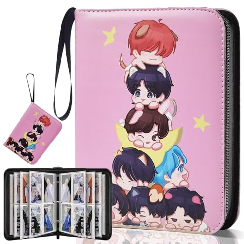 NOVETUTOTA Kpop Bangtan Boys 400 Trading PhotoCard Binder - Photocard Holder Book with Sleeves Photocard Album Gifts for Boy & Girls, NOVE01