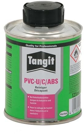 HAF® Tangit PVC-U/C/ABS Reiniger & Primer in 125 ml Dose - Spezialreiniger geeignet für Klebeverbindungen aus PVC-U und PVC-C sowie ABS - Menge: 1 Stück = 125ml