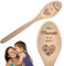 ERNESTINE - Cuillère en Bois Personnalisée pour Maman - Cadeau Cuisine pour Anniversaire, Noël, Fête des Mères - Ustensile Naturel Gravé - Spatule