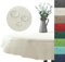 Outdoor Tischdecke Gartentischdecke wasserfest wetterbeständig rutschfest waschbar Outdoortischdecke Weichschaum Garten Balkon Camping Party Tischdeko Typ883 Creme 140 cm rund