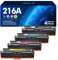 LOFBLAT 216A Toner Set, Kein Chip, Kompatibe für HP 216A W2410A, für HP Color Laserjet Pro MFP M183fw Toner M182n M183fdw M182 M182nw M155