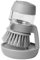 Aurum and Adorn Refillable Soap Dispensing Palm Scrub for Dishes Pot Pan Kitchen Sink, Cleaning Scrubbing Washing Up Brush with Storage Stand Holder