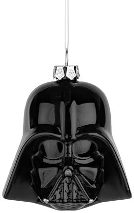 Hallmark Darth Vader - Adorno de Cristal, decoración de árbol de Star Wars, Adorno Colgante de Cristal, Adorno Colgante de Navidad, Regalos para Navidad