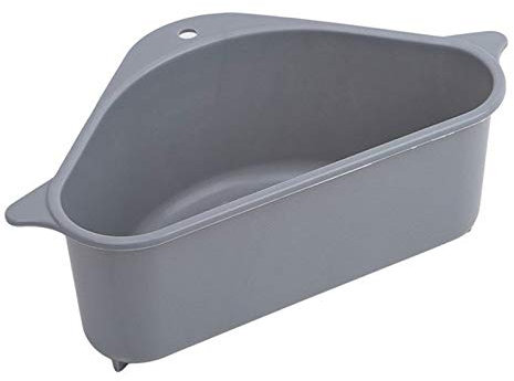 HJUGHPN Sieves And Strainers Sink Garbage Basket Triangle Sieve Rack, Basket Triangle Leftovers Soup Juice Separated Kitchen Tools.(Gray)