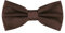 Ladeheid Herren Schmale Fliege mit einstellbarem Band für Anzug festlich M (12cm x 6cm, Braun24)