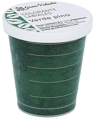 Intensive Kieferngrüne Lippenfarbe | Mischung aus Chromoxid und pulverförmigem Farbstoff | Personalisieren Sie Ihre Balsame und Lippenstifte ganz einfach mit diesem Produkt