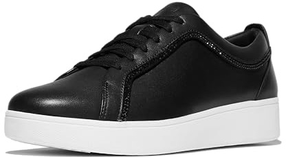 Fitflop Damen Rally Crystal-Trim Leather Sneakers Sneaker