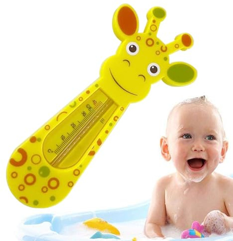 Giraffe Badethermometer - Schwimmendes Wasserthermometer für Kinder | Hergestellt und präzise für die Sicherheit der Badewanne, Wassertemperaturanzeige des Babys