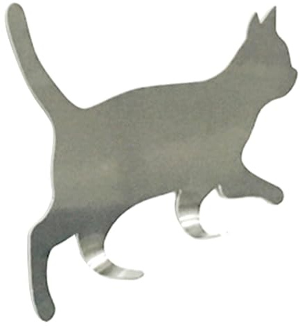 Porte-clés Chat,Porte-Manteau pour Chat Marcheur - Adhésif Sans Percer Porte-accessoires Murale Écharpe Cintre - Pour Porte Intérieur Maison Séjour Cuisine