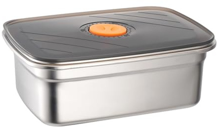 THZDMI Heated Lunch Box Replacement Insert with Lid, 1.2L(5 Cups) | Stainless steel spare food pan, dishwasher safe, base not included, check fit before ordering