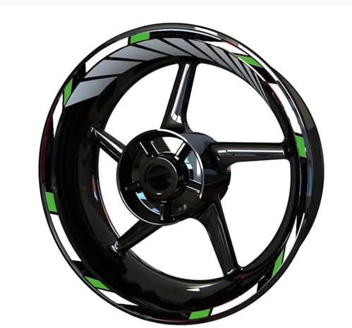 Felgen Aufkleber Motorrad-Felgenaufkleber Für Aprilia Für Tuono V4, Reflektierende Felgenaufkleber, Streifenband, Nabenaufkleber Motorrad Dekor Felgenaufkleber(Satz 3)