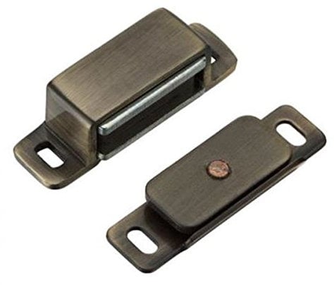 Chivrose Ltd Quality Heavy Duty Magnetic Catch with 6kg Pull Rating + Screws (Bronze)