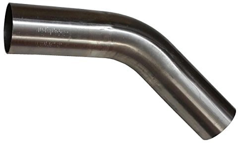 45 Grad Edelstahl Bogen Ø 40mm Auspuffbogen Rohrbogen ungeweitet