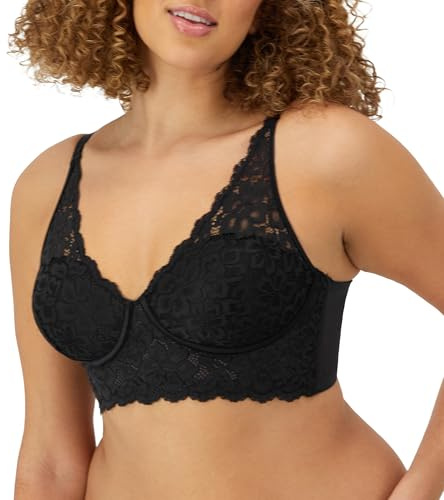 Maidenform Damen Wireless Bralette Pure Comfort Lace Longline BH Convertible Bra für Damen