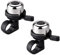 BONMIXC Fahrradklingel MTB aus Reines Messing Mini Fahrradglocke (Silber 2-Pack)