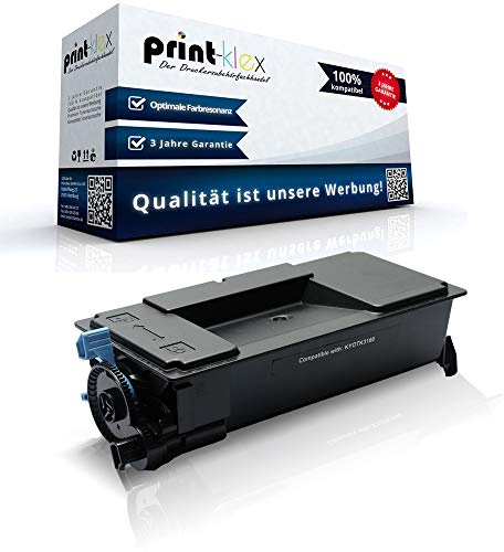 Print-Klex Tonerkartusche kompatibel für Kyocera ECOSYS P 3150 DN P 3155 DN P 3260 DN 1T02T90NL0 TK 3160 TK3160 TK-3160 Schwarz Black - Office Light Serie