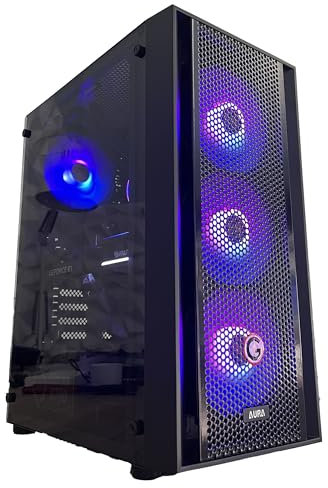 PC Gaming Fisso Led RGB • Intel i7 • 32GB RAM • 1TB SSD • WiFi • Nvidia RTX3050 8GB DDR6 • Windows 11 Pro • Computer Desktop Scheda Video Dedicata