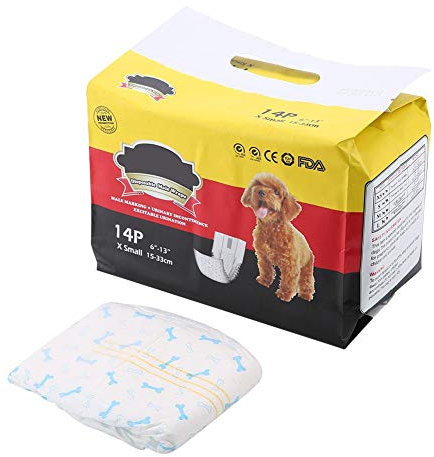 Männliche Hundewindeln Männliche Wrap Hundewindeln Welpenbauch Wickelt Windel Windel gesundheitliche physiologische Hosen(XS)