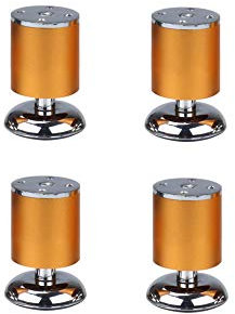 YJDQJJJ Möbelfüße, 4 Stück 8-30Cm Hoch Einstellbar Aluminiumlegierung Möbelbeine, Bett Fernsehschrank Sofa Tischbeine/golden / 5x8cm