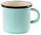FANMEX - Fantastik - Taza acero esmaltado estilo vintage 8 cms (400 ml) - Calidad máxima (Azul claro)