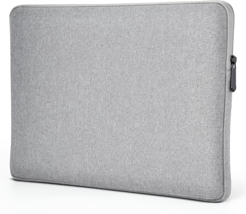 MicaYoung 15 Zoll Laptop Hülle Tasche Schutzhülle Kompatibel mit 2016-2019 15,4 MacBook Pro A1707 A1990/15 Surface Laptop 3 4/Samsung Notebook 9 Pro, Wasserdicht Laptophülle, Hell Grau