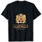 Emblème doré du Royaume du Maroc avec drapeau du Maroc T-Shirt