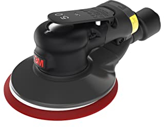 3M Xtract Levigatrice rotorbitale pneumatica, 88941, 125 mm, aspirazione centralizzata, orbita da 2,5 mm