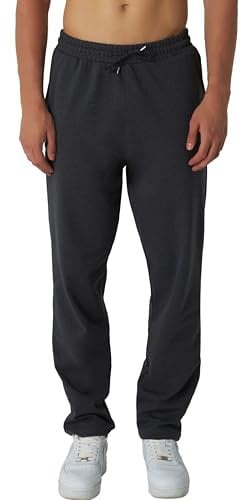 ROSS CAMP Jogginghose Herren – Sporthose Lang Baumwolle, Freizeithose Trainingshose, Sweatpants Jogger, Laufhose Breite Modern(Anthrazit, S)