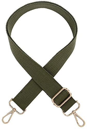 Correas de Bolsos Ajustable Correas de Hombro, DOTBUY-SHOP Universal Correa de Repuesto con Ganchos Mosquetón para Bolso de Mano Bolso Bandolera de Mujer (Ejercito Verde,One Size)