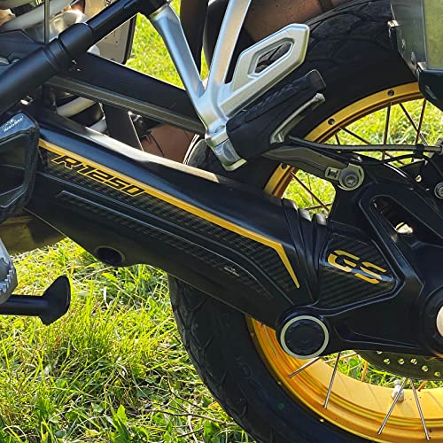 Resin Bike Aufkleber für Motorrad Kompatibel mit Bmw R 1250 GS - GS Adventure 2021-2023. Schutz Motorrad Hinterradschwinge vor Stößen und Kratzern. Aufklebersatz 3D-Harzklebstoff - Gold Stickers