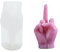 Hand Gesture Shaped Silicone Candle Mold 3D Middle Finger Resin Casting Mould für DIY Seife Kerzen handgemachte Geschenk Craft Ornaments Home Decoration (Middle Finger)