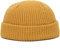 Faringoto Winter Warm Beanies Casual Short Thread Hip Hop Hat Erwachsene Männer Frauen, dunkelgelb, Einheitsgröße