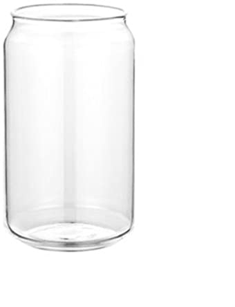 HAOSEM 400-500ml Creative Can Cola Forma Drinkware Succo di Tè Latte Tazza di Vetro Caffè Vino Bevanda Tazza Durevole Contenitore di Acqua Tumbler-500ml