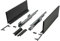 AZERODESIGN- Cajones Cocina en Kit- Rieles para Cajones Correderas de 50KG- Para Cajon Cocina- Armario-Baño-Guia Cajon Extraccion Total- 166mm de Altura, Color Antracita (450MM)