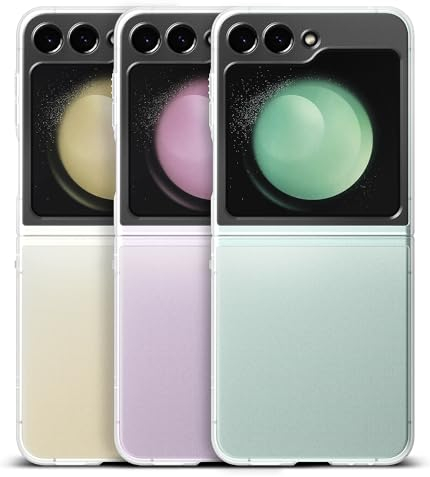 Ringke Slim Case Kompatibel mit Samsung Galaxy Z Flip 5 Hülle, Dünn Hart PC Matte Fingerabdruckfest Handyhülle für Z Flip 5 5G - Matte Clear
