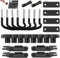 MEYAGOT Lot de 23 supports de fixation pour coffre de toit - Écrous de sécurité universels en forme de U - Largeur intérieure de 85 mm - Avec 8 écrous de verrouillage robustes - Accessoires de bagages
